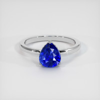1.85 Ct. Sapphire Ring, 18K White Gold 1