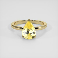 1.98 Ct. Yellow Sapphire Ring, 14K Yellow Gold 1