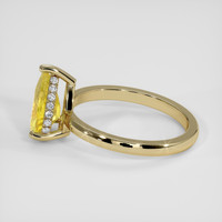 1.98 Ct. Yellow Sapphire Ring, 14K Yellow Gold 4
