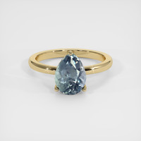 2.41 Ct. Sapphire Ring, 14K Yellow Gold 1