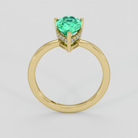 1.67 Ct. Emerald Ring, 18K Yellow Gold 3
