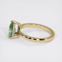 1.60 Ct. Yellowish Green Sapphire Ring, 18K Yellow Gold 4