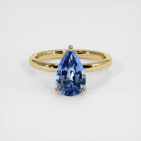 1.91 Ct. Blue Sapphire Ring, 18K Yellow Gold 1