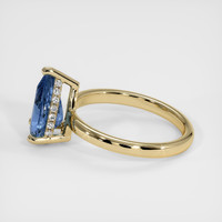 1.91 Ct. Blue Sapphire Ring, 18K Yellow Gold 4