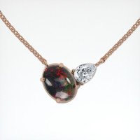 2.00 Ct. Gemstone Necklace, 14K Rose Gold 1