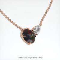 2.00 Ct. Gemstone Necklace, 14K Rose Gold 2