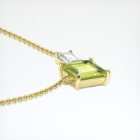 2.08 Ct. Bi Color Sapphire Necklace, 18K Yellow Gold 3