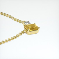 3.00 Ct. Yellow Sapphire Necklace, 18K Yellow Gold 3