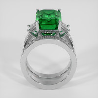 6.66 Ct. Emerald Ring, Platinum 950 3