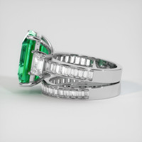 6.43 Ct. Emerald Ring, Platinum 950 4
