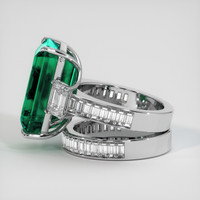 14.07 Ct. Emerald Ring, Platinum 950 4