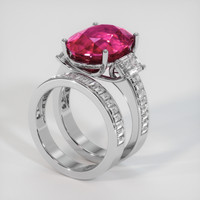 12.46 Ct. Ruby Ring, Platinum 950 2
