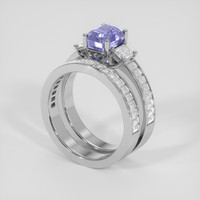 2.00 Ct. Bi Color Sapphire Ring, Platinum 950 2