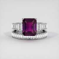 3.31 Ct. Sapphire Ring, 14K White Gold 1