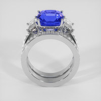6.07 Ct. Blue Sapphire Ring, 14K White Gold 3