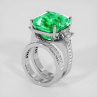 17.22 Ct. Emerald Ring, 18K White Gold 2