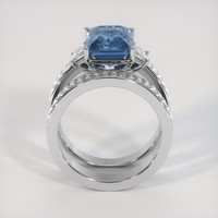 5.30 Ct. Bi Color Sapphire Ring, 18K White Gold 3