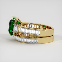 3.79 Ct. Emerald Ring, 18K Yellow Gold 4
