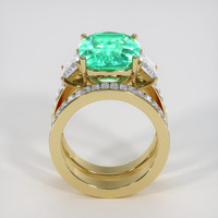 6.14 Ct. Emerald Ring, 18K Yellow Gold 3