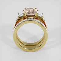3.43 Ct. Padparadscha Sapphire Ring, 18K Yellow Gold 3