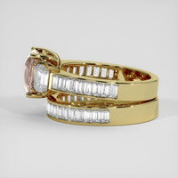 3.43 Ct. Padparadscha Sapphire Ring, 18K Yellow Gold 4