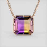 11.05 Ct. Gemstone Pendant, 14K Rose Gold 1