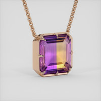 11.05 Ct. Gemstone Pendant, 14K Rose Gold 2
