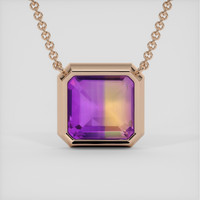 11.05 Ct. Gemstone Pendant, 14K Rose Gold 4