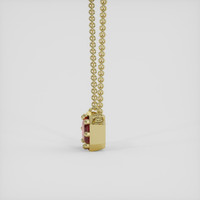 0.65 Ct. Ruby Pendant, 14K Yellow Gold 3