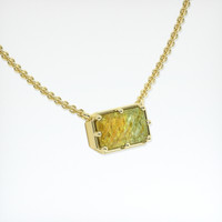 2.63 Ct. Bi Color Sapphire Pendant, 14K Yellow Gold 2