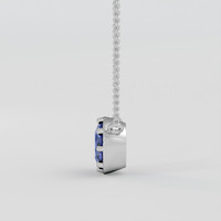 1.63 Ct. Blue Sapphire Pendant, Platinum 950 3