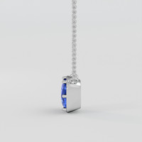 1.99 Ct. Blue Sapphire Pendant, Platinum 950 3