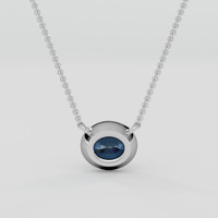 1.17 Ct. Blue Spinel Pendant, Silver 4