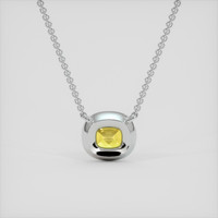 0.89 Ct. Bi Color Sapphire Pendant, 14K White Gold 4