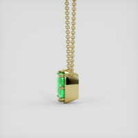5.70 Ct. Emerald Pendant, 18K Yellow Gold 3