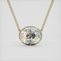 10.38 Ct. Rainbow Moonstone Pendant, 18K Yellow Gold 1