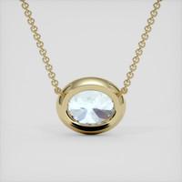 10.38 Ct. Rainbow Moonstone Pendant, 18K Yellow Gold 4