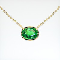 0.84 Ct. Gemstone Pendant, 18K Yellow Gold 1