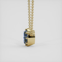7.20 Ct. Blue Sapphire Pendant, 18K Yellow Gold 3