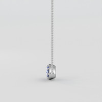 1.35 Ct. Blue Sapphire Pendant, 14K White Gold 3