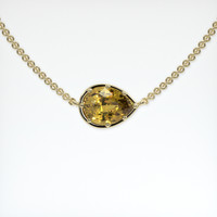 2.25 Ct. Gemstone Pendant, 18K Yellow Gold 1