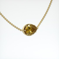 2.25 Ct. Gemstone Pendant, 18K Yellow Gold 2