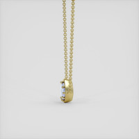 6.14 Ct. Blue Sapphire Pendant, 18K Yellow Gold 3