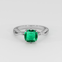 1.09 Ct. Emerald Ring, Platinum 950 1