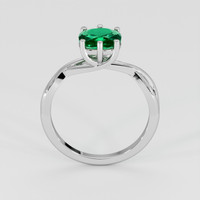 1.09 Ct. Emerald Ring, Platinum 950 3