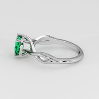 1.09 Ct. Emerald Ring, Platinum 950 4