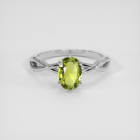 1.29 Ct. Green to Brown Alexandrite Ring, Platinum 950 1