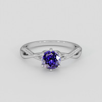 1.20 Ct. Bluish Purple Sapphire Ring, Platinum 950 1