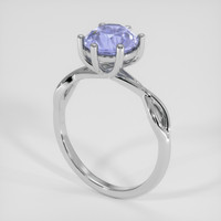 2.13 Ct. Bluish Purple Sapphire Ring, Platinum 950 2