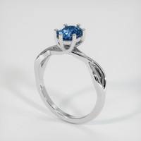 1.05 Ct. Blue Sapphire Ring, Platinum 950 2